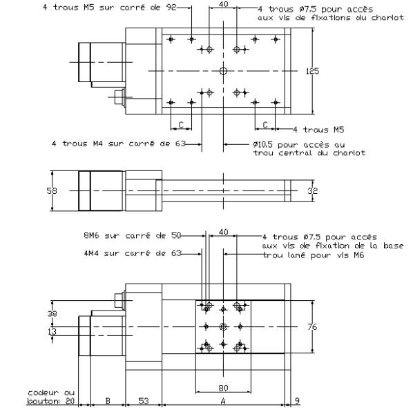 Plans détaillés de TMF3